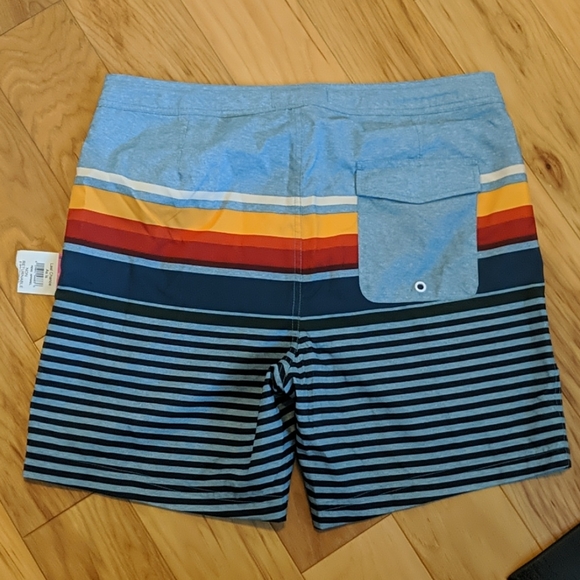 Original Penguin Striped Fixed Volley Swim Shorts - Picture 4 of 7